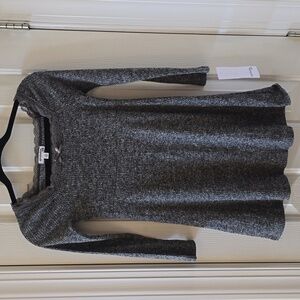 EYESHADOW GIRLS BRAND LONG SLEEVES HEATHER GRAY DRESS SIZE LARGE 14